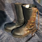 House Of Andar Black  Brown Boots Size 15   Renaissance Festival Faire Larp