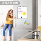 Magnetic Dry Erase Board  14 X 11 Inches White Board  Gray   Includes 4 Dry Eras