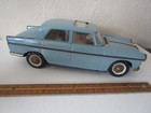Vintage Joustra French Tin Friction 12  Toy Car Peugeot 404 Sedan France Antique