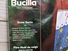 Bucilla Snow Santa Snowman 18  Musical Christmas Felt Stocking Kit Unused