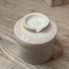 Vtg 1940s Japanese Pottery   Hagi Ware Yunomi Tea Cup New In Box Artisan Work