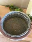 Antique Middle Eastern Hand Hammered Tinned Copper Dig Pot With Drain