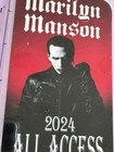 Marilyn Manson Commemorative 2024 All Access Pass   Lanyard