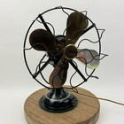 Rare Antique 12  Westinghouse Oscillating Fan Brass Blades 16484 Early 1900s