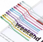 100pcs 10 12cm Colorful Ball Bead Chain Keyring Diy Connector Diy Jewelry Making