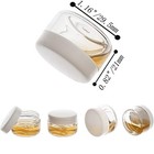 5 Gram Sample Containers With Lids  Small Travel Size Containers White 25