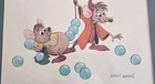 Disney Cinderella Gus   Jaq Framed Lithograph Signed Marc Davis Framed Matted