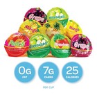 Jelly Cups Assorted Fruit Candy  55 Count Jar  Vegan Friendly