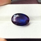 Certified 15 05 Ct Natural Purple Blue Sapphire Oval Cut Loose Gemstone Aaa 