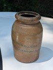 Ap Donaghho Parkersburg Wv Wax Sealer Crock Canning Jar 8  Tall