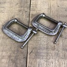 Vintage  1  C-clamps Drop Forged Steel In Chrome   Usa  America 