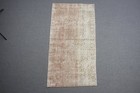 Vintage Rug  6 6x3 5 Ft Accent Turkish Rug  Brown Gray Oriental Rug