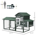 84   Chicken Coop Deluxe Wooden House Hen Backyard Poultry Hutch Run Box