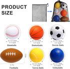 Mini Sports Balls Set Of 6 Foam Balls For Kids 3 5 Inch Soft Ball For Toddlers 1