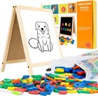 Magnetic Letters And Numbers With Easel For Kids- 133 Pieces