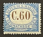 Travelstamps  San Marino Stamps Scott  j27  C 60  Mint Original Gum Hinged