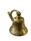 7  Vintage Nautical Antique Solid Brass Bell School Ship Farm Bar Pub Hanging