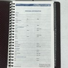 At-a-glance Address Book Burgundy Faux Leather Vintage 2000 New
