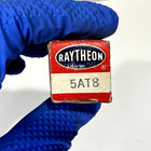Vintage Raytheon 5at8 Vacuum Tube With Original Box Nos Radio Amp Tested Usa