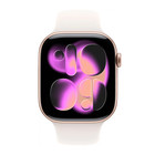 Apple Watch Series 11 46mm Gps Rose Gold Case W Light Blush Sport Band Mev74lw a