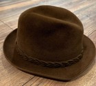 Vtg Dobbs Fifth Avenue New York Fedora Hat Felt Brown 7 1 8 Mens
