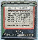 Vintage 1930 s Half   Half Buckingham Bright Cut Plug Smoking Tobacco Tin Empty