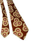Vintage 1940s Tie Men s Neck Ties Swing Neckties 1930s Brown Wide Rayon 49x4 2 