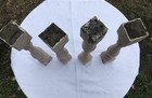 4 Balusters Painted Wood Architectural Salvage Spindles Porch Post House Trim J 
