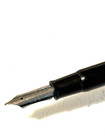 Black Esterbrook Desk Fountain Pen 2442 Duracrome Fine Stub Nib  Guaranteed 