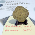 Rhyolite  Nevada  mountain Bell Club  G f 12     Saloon Trade Token 1654 Lvb7 04