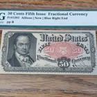 Pmg 53 Pp B 50c Fifth Issue Fractional Currency Note About Uncirculated