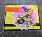 Water Colored Little Witch Halloween Card Kit Made With Some Stampin Up