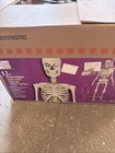 Skelly Skeleton Grave Bones 12 Ft Lcd Eyes Halloween Decoration With Led Lights