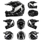     youth Dirt Bike Full Face Helmet Dot Motocross Atv Offroad Black Spider m niob