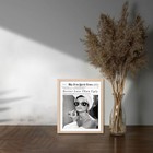  Oak Wood Framed Wall Art Audrey Hepburn Newspaper Canvas Art Vintage Headline 