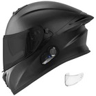 Gdm Ghost Supersonic Full Face Bluetooth Motorcycle Helmet Matte Black