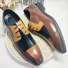 Lace Up Comfortable Formal Leather Shoes Men Outdoor Walk Bussiness Dress Shoes