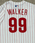 Walker Size 46  99 2025 Philadelphia Phillies Home Game Used Jersey Issued Mlb