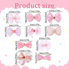Dog Bows  20 Pcs Cute Dog Hair Bows With Rubber Bands Pink Dogs Accessories Mix