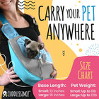 Pet Sling Carrier - Small Dog Puppy Cat Carrying Bag Purse Pouch - For Pooch Dog