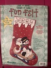 Sleigh Ride   Bucilla Felt Stocking Kit   Cut peel   Stick