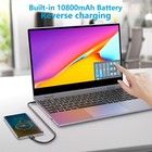 Used   14 1  Portable Monitor With Keyboard Touch Screen Fhd 10800mah Wireless