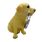 Welcome Brown Labrador Statue Puppy Dog Realism Lifelike Real-life Style Decor