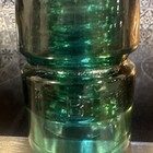 Green Glass Insulator Embossed  g t p  Green Glass Telephone Insulator