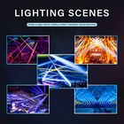 Tcfundy 200w Rgbwauv Led Par Can Light Dmx Stage Dj Disco Party Light Wash Light