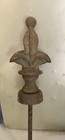 Cast Iron Fleur Des Lis Garden Hose Guide Stake Flower Bed Guard Plant Saver