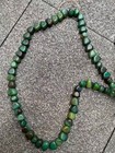 Wonderful Tibetan Natural Old Agate Dzi 60 Beads Short Necklace    