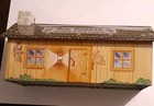 1950 s Marx Roy Rogers Double R Bar Ranch Metal Cabin  Very Nice  No Rust