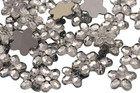 8mm Flat Back Flower Acrylic Jewels Pro Grade - 100 Pieces  crystal Clear H102 