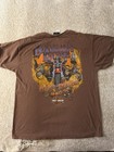 Vtg Harley-davidson Bahamas Blackbeard s Revenge Brown Graphic T-shirt Size L